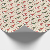 Papier Cadeau Modèle de fête de gnome de Noël (Coin)