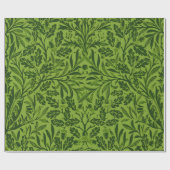 Papier Cadeau Modèle de feuille de chêne vert sans couture de Wi (Plat)