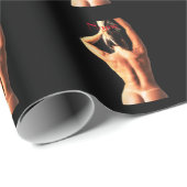 Papier Cadeau Modèle de fitness Tanlines Thunder_Cove (Coin rond)