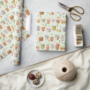 Papier Cadeau Modèle de jardin de baby shower cultivé localement
