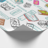 Papier Cadeau Modèle de livre (Coin)