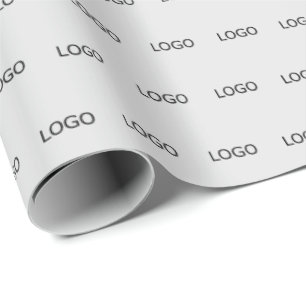 Papier Cadeau Modèle de logo d'entreprise - Lignes décalées