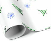 Papier Cadeau modèle de Noël (Coin rond)