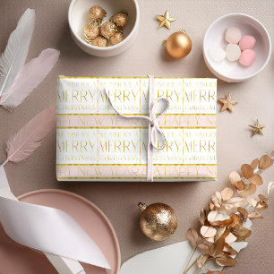 Papier Cadeau Modèle de Noël en or rose #35 ID1009