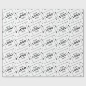 Papier Cadeau Modèle de nom de logo d'entreprise de code QR pers (Plat)