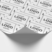 Papier Cadeau Modèle de nom de logo d'entreprise de code QR pers (Coin)