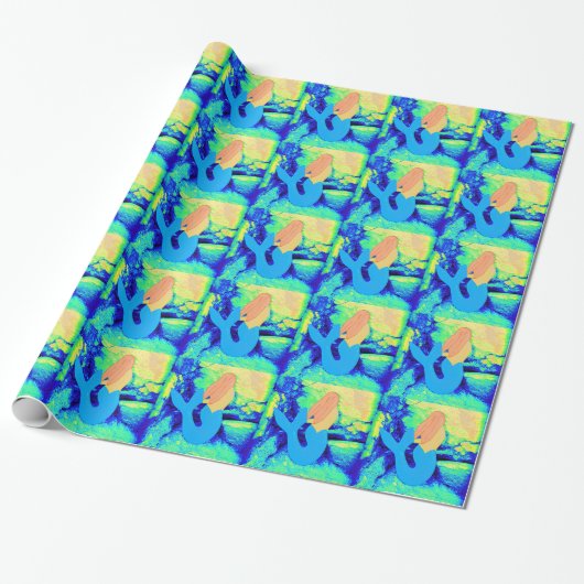 Papier Cadeau modèle de sirène (Déroulé)