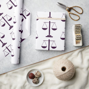 Papier Cadeau Modèle de symbole de services juridiques de la bal