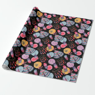 Papier Cadeau Modèle de tente bohème