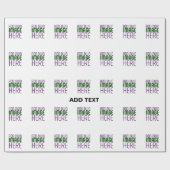 PAPIER CADEAU MODELE DE TEXTE D'IMAGE BLANC SIMPLE ÉDITABLE MODE (Plat)