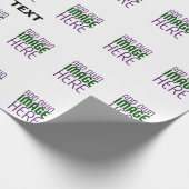 PAPIER CADEAU MODELE DE TEXTE D'IMAGE BLANC SIMPLE ÉDITABLE MODE (Coin)