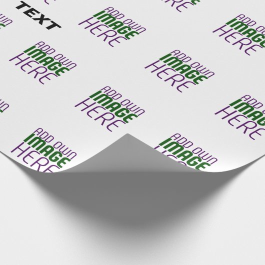 PAPIER CADEAU MODELE DE TEXTE D'IMAGE BLANC SIMPLE ÉDITABLE MODE (Coin)