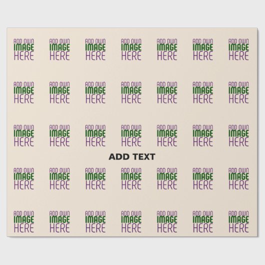 PAPIER CADEAU MODELE DE TEXTE D'IMAGE NATURELLE SIMPLE ÉDITABLE  (Plat)