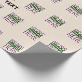 PAPIER CADEAU MODELE DE TEXTE D'IMAGE NATURELLE SIMPLE ÉDITABLE  (Coin)