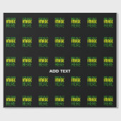 PAPIER CADEAU MODELE DE TEXTE D'IMAGE NOIRE SIMPLE ÉDITABLE MODE (Plat)