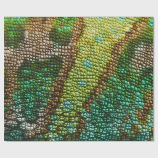 Papier Cadeau Modèle de texture de peau de caméléon (Plat)