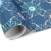 Papier Cadeau modèle de vacances de Noël (Coin rond)