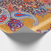 Papier Cadeau Modèle d'écharpe multicolore Paisley (Coin)