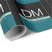 Papier Cadeau Modèle d'entreprise moderne | Toutes les couleurs (Coin rond)