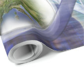 Papier Cadeau Modèle d'éveil de l'ADN (Coin rond)