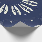 Papier Cadeau Modèle en bleu et blanc (Coin)
