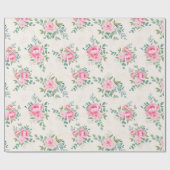 Papier Cadeau Modèle floral (Plat)