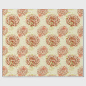 Papier Cadeau Modèle floral (Plat)