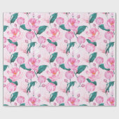 Papier Cadeau Modèle floral (Plat)