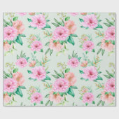 Papier Cadeau Modèle floral (Plat)