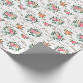 Papier Cadeau Modèle floral (Coin)