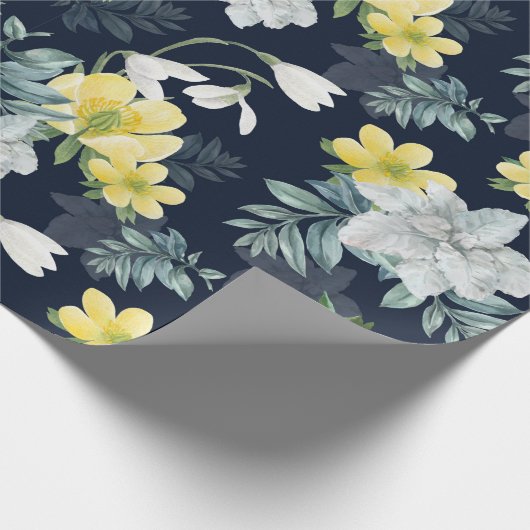 Papier Cadeau Modèle floral (Coin)