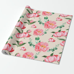 Papier Cadeau Modèle floral
