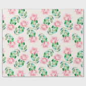 Papier Cadeau Modèle floral (Plat)