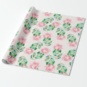 Papier Cadeau Modèle floral (Déroulé)