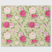 Papier Cadeau Modèle floral (Plat)