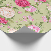 Papier Cadeau Modèle floral (Coin)