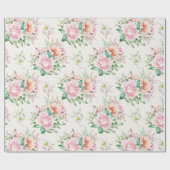 Papier Cadeau Modèle floral (Plat)