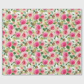 Papier Cadeau Modèle floral (Plat)