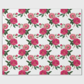 Papier Cadeau Modèle floral (Plat)