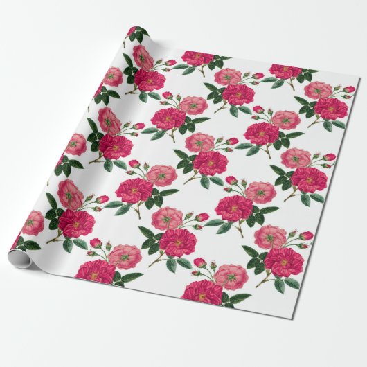Papier Cadeau Modèle floral (Déroulé)