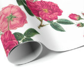 Papier Cadeau Modèle floral (Coin rond)