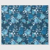 Papier Cadeau Modèle floral (Plat)