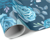 Papier Cadeau Modèle floral (Coin rond)