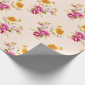 Papier Cadeau Modèle floral (Coin)