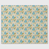 Papier Cadeau Modèle floral (Plat)