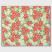 Papier Cadeau Modèle floral (Plat)