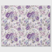 Papier Cadeau Modèle floral (Plat)