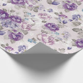 Papier Cadeau Modèle floral (Coin)