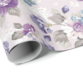 Papier Cadeau Modèle floral (Coin rond)