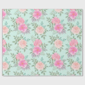 Papier Cadeau Modèle floral (Plat)